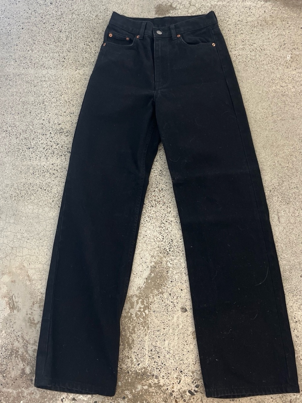 Dr. Denim Black Straight-Leg Jeans
